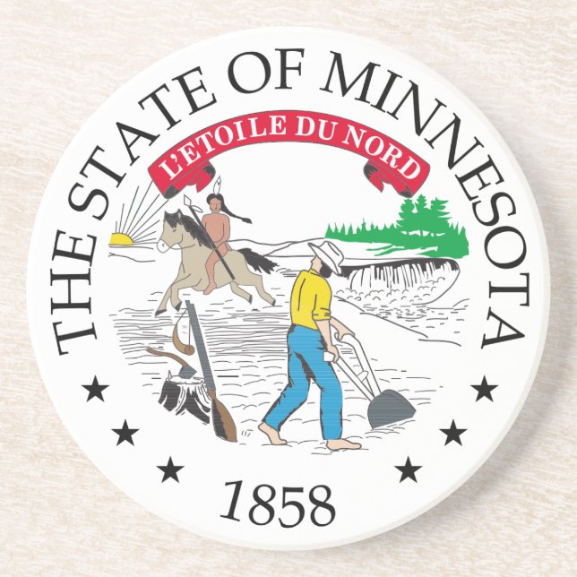 Minnesota sign coaster (Front)