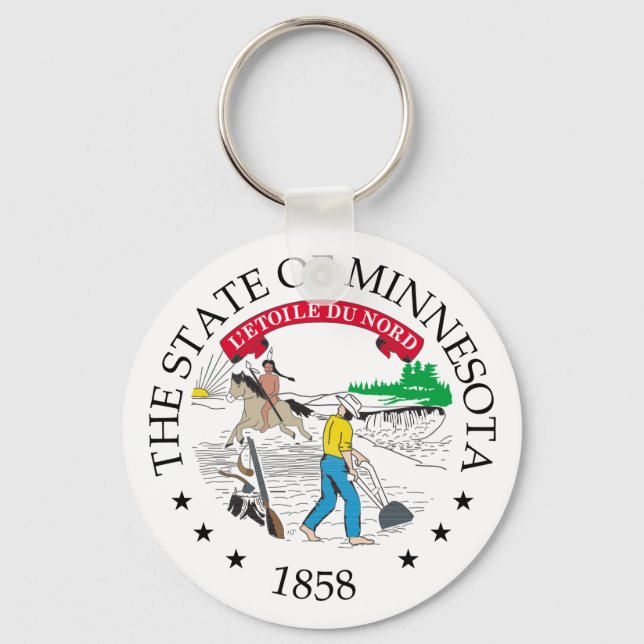 Minnesota sign keychain (Front)