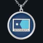 Minnesota Silver Plated Necklace<br><div class="desc">Minnesota</div>