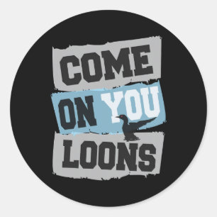 Minnesota Soccer Loon - Come On You Loons Classic Round Sticker