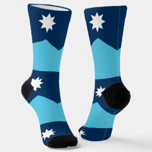 Minnesota socks, patriotic Minnesota Flag Socks