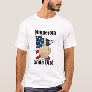 Minnesota state bird t-shirt middle finger