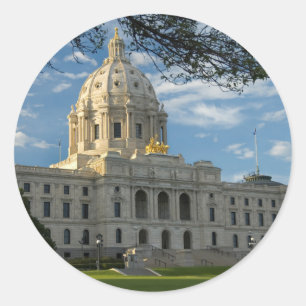 Minnesota State Capitol Classic Round Sticker