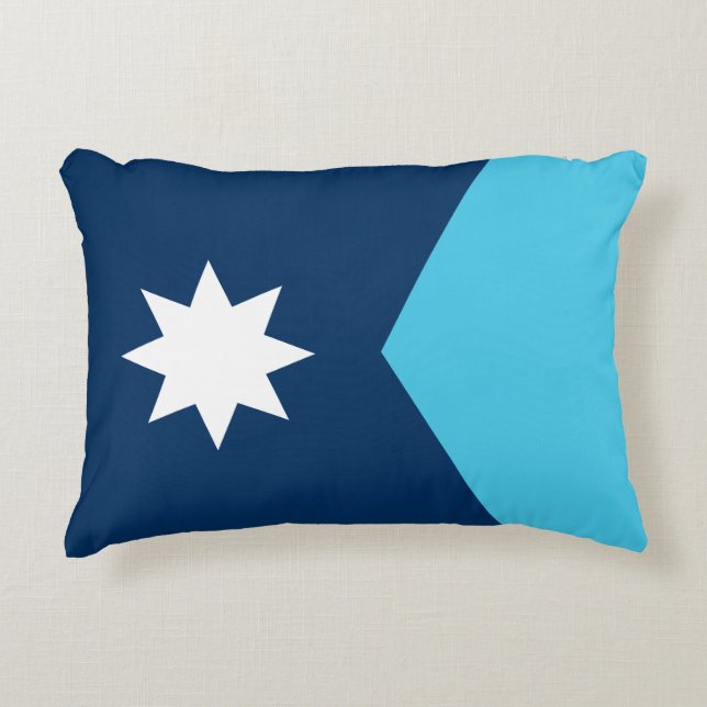 Minnesota State Flag  Accent Pillow (Front)