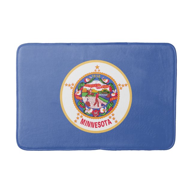 Minnesota State Flag Bath Mat (Front)