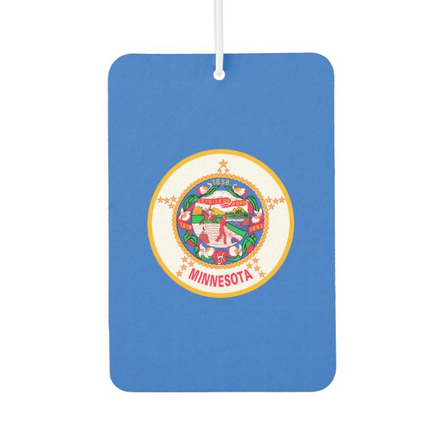 Minnesota State Flag Design Air Freshener (Front)