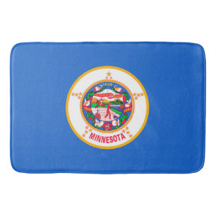 Minnesota State Flag Design Bath Mat