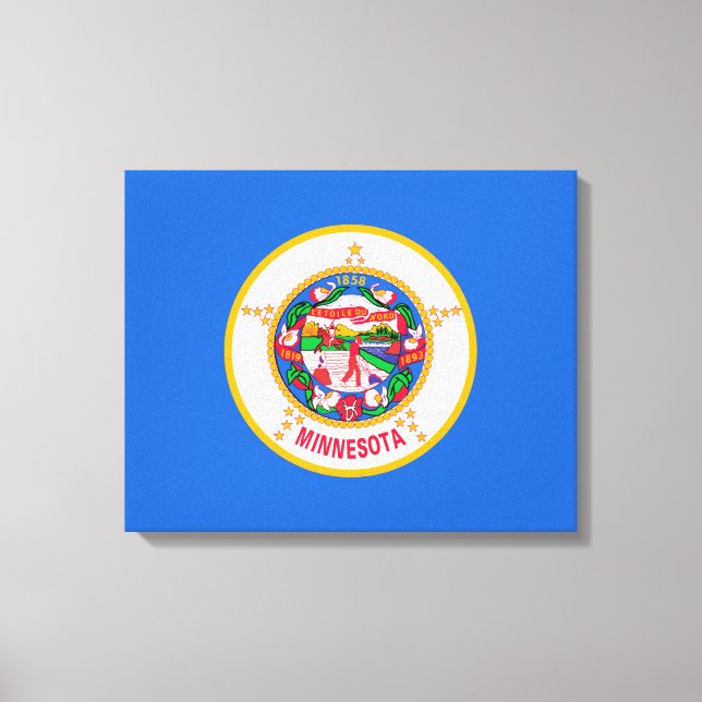 Minnesota State Flag Design Canvas Print (Front)