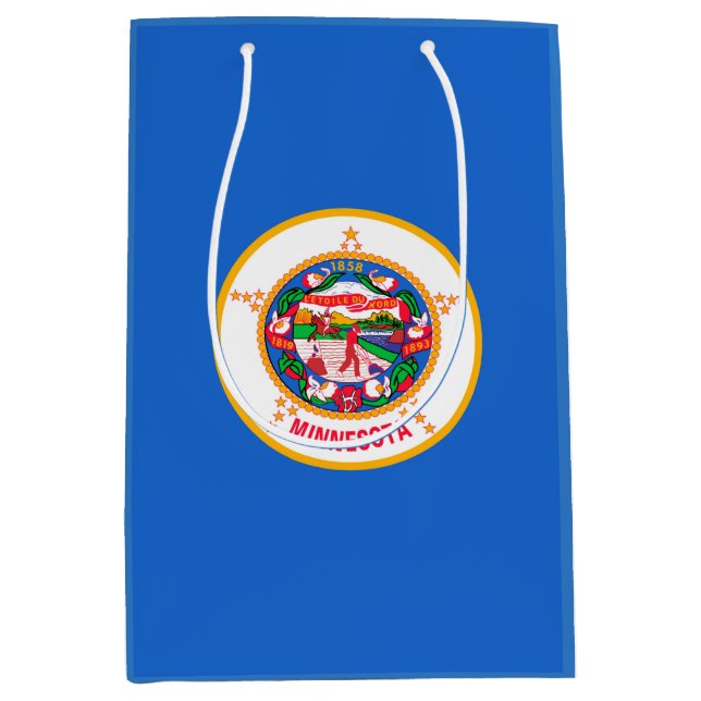 Minnesota State Flag Design Medium Gift Bag (Front)