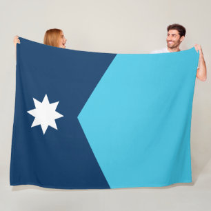 Minnesota State Flag Fleece Blanket