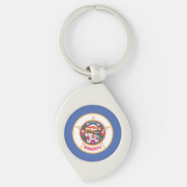 Minnesota State Flag Keychain (Front)