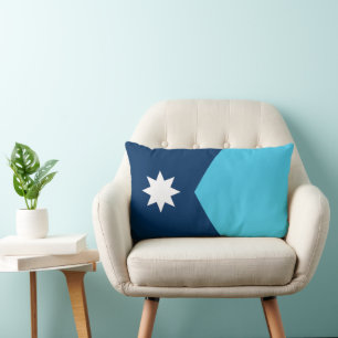 Minnesota State Flag Lumbar Pillow