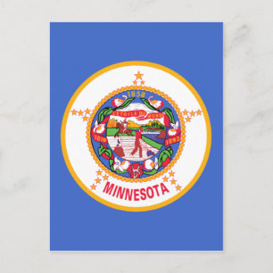 Minnesota State Flag Postcard