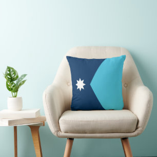 Minnesota State Flag Throw Pillow