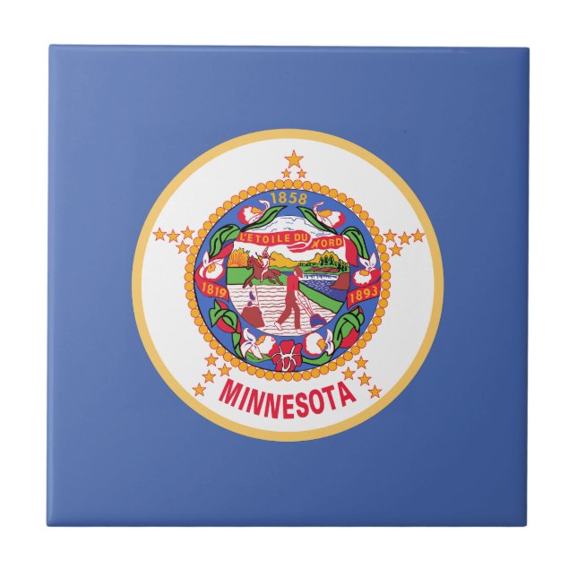 Minnesota State Flag Tile (Front)