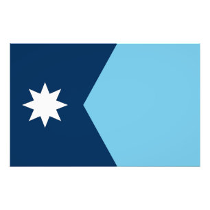 Minnesota State Flag USA Photo Print