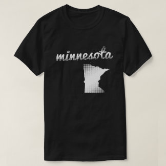 Minnesota state in white T-Shirt