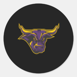 Minnesota State Mavericks Left Chest Classic Round Sticker