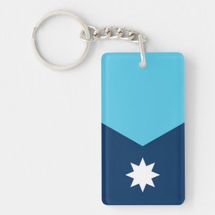Minnesota state new flag symbol USA America Keychain