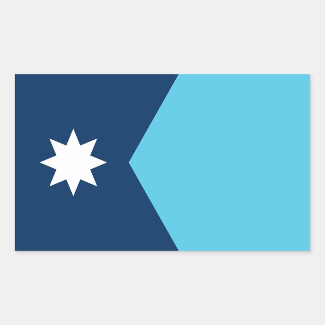 Minnesota state new flag symbol USA America Sticker (Front)