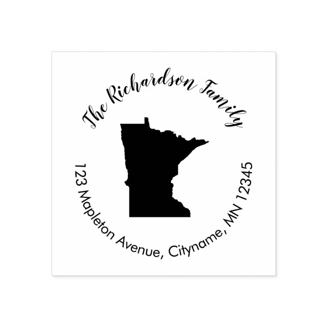 Minnesota state return address rubber stamp (Imprint)