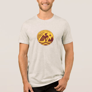 Minnesota State Seal in Gophers Colours Tri-Blend Shirt
