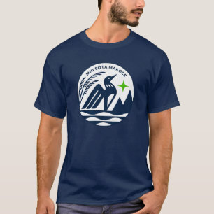 Minnesota State Seal in Timberwolves Colours T-Shirt