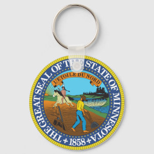 Minnesota State Seal Keychain