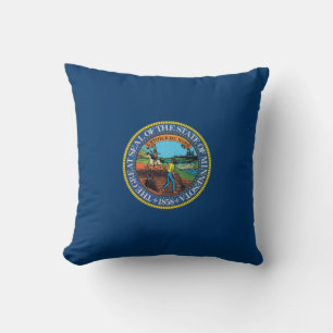 Minnesota State Seal Throw Pillow