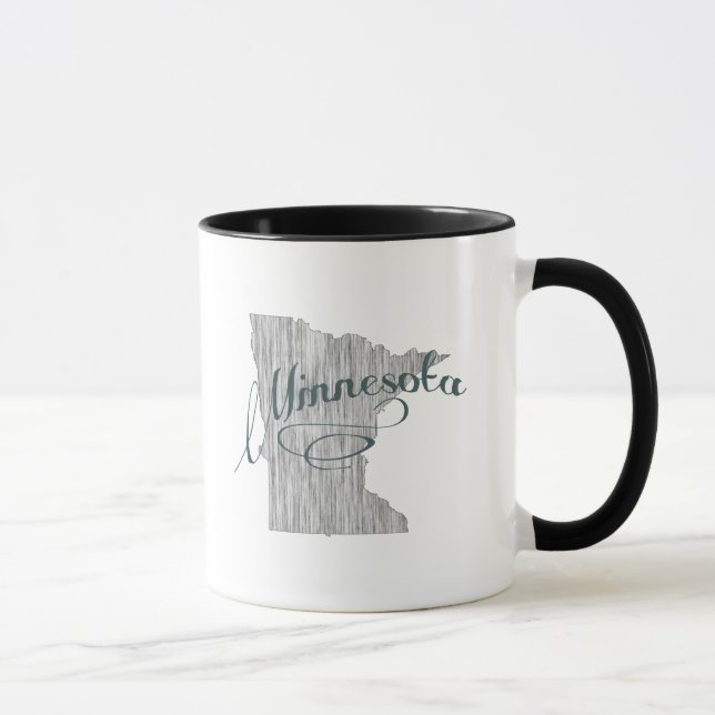 Minnesota State Typography Mug (Right)