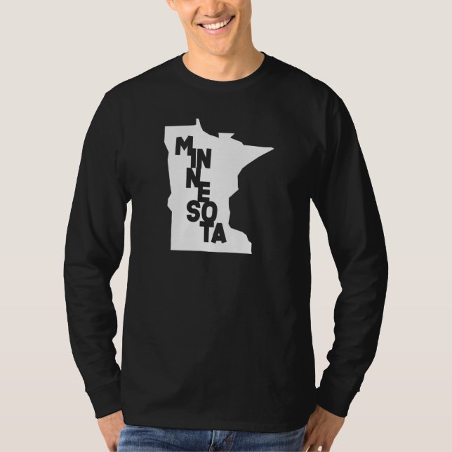 Minnesota State Us Map  Minnesotans T-Shirt (Front)