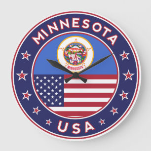 Minnesota sticker, phone case, bag, clock