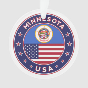 Minnesota sticker, phone case, bag, clock ornament