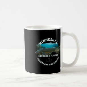 Minnesota Sturgeon Fishing Modern Day Dino Hunting Coffee Mug
