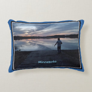 Minnesota Summer Sunset Accent Pillow