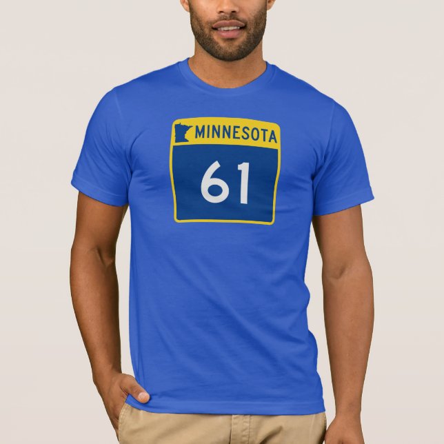 Minnesota Trunk Highway 61 T-Shirt (Front)