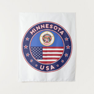 Minnesota, USA States, Minnesota poster, canvas Tapestry