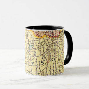  Minnesota Vintage Map Postcard  Mug