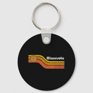 Minnesota - Vintage Men Women 70s 80s Graphic Cool Keychain