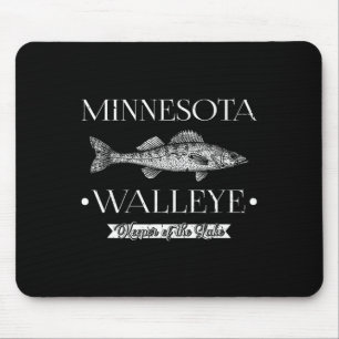 Minnesota Walleye Midwest Fishing Fisherman Angler Mouse Pad