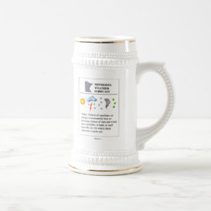 Minnesota Weather Forecast ;) Beer Stein