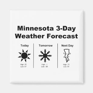 Minnesota Weather Forecast Magnet