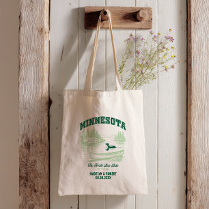 Minnesota Wedding Welcome Bag, State Love Tote Bag