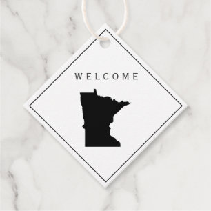 Minnesota Welcome Bag Gift Tag for Wedding Weekend