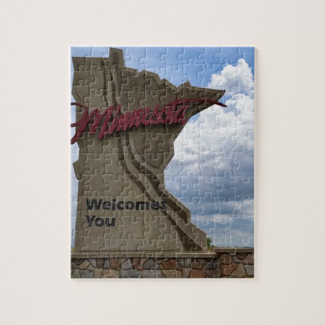 Minnesota Welcomes You Jigsaw Puzzle (Vertical)
