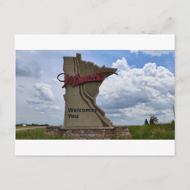 Minnesota Welcomes You Postcard (Front)