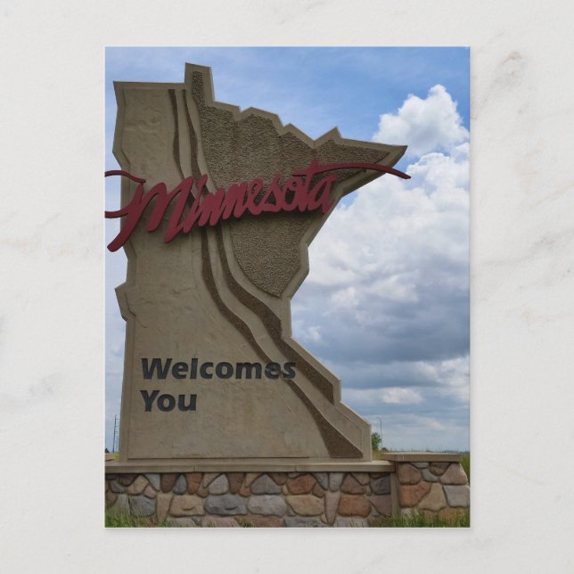 Minnesota Welcomes You Postcard (Front)