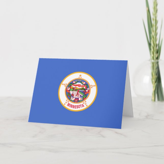 Minnesotan Flag, Flag of Minnesota Card (Front)