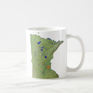 Minnesotan Flag + Map Mug