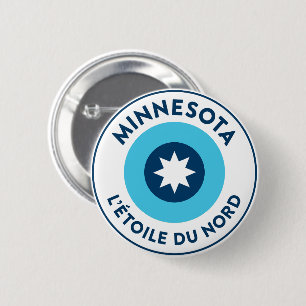 Minnesotan L'Étoile Du Nord Roundel 2 Inch Round Button